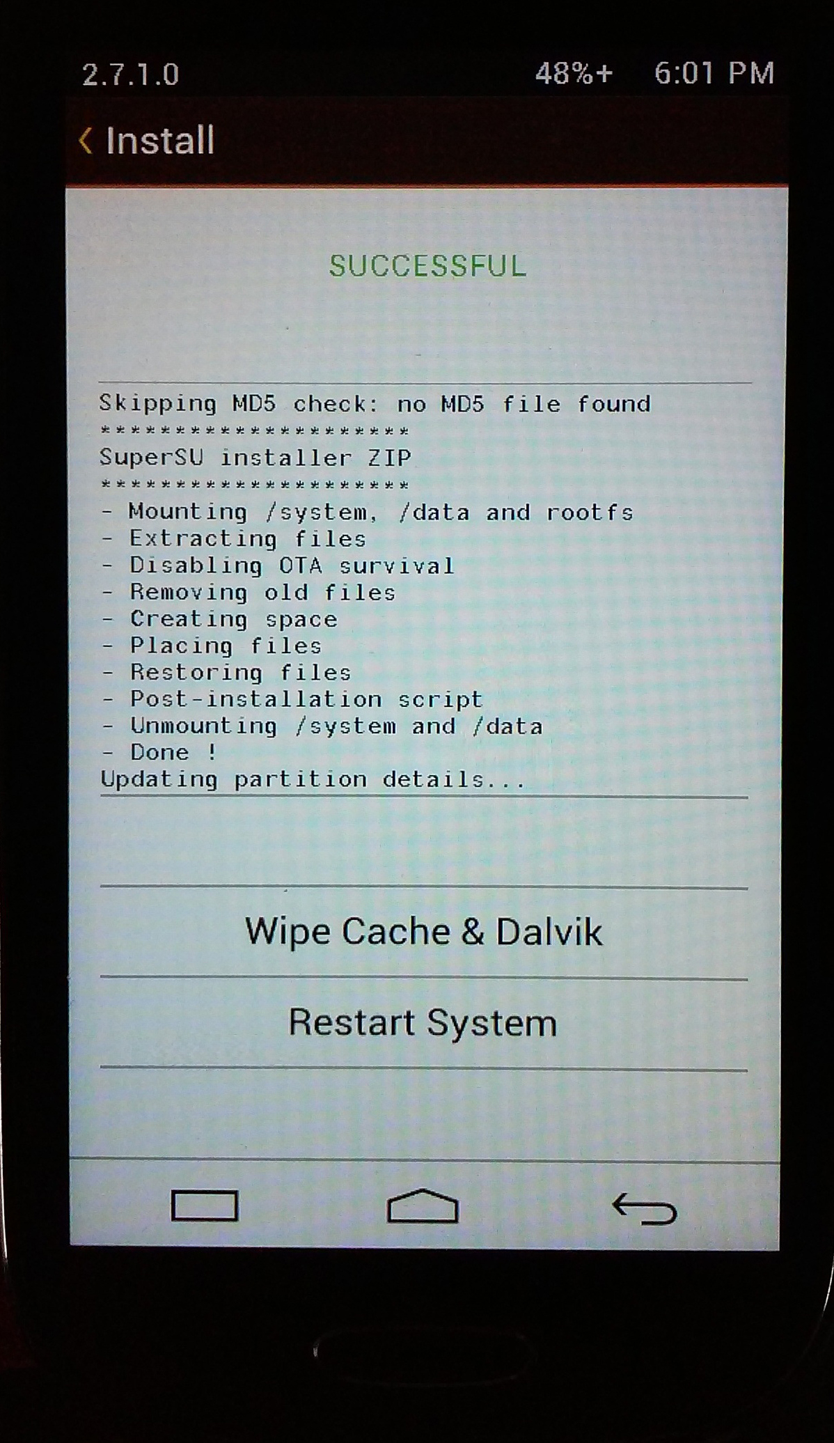 Recovery Samsung T399 y T399N paso 5
