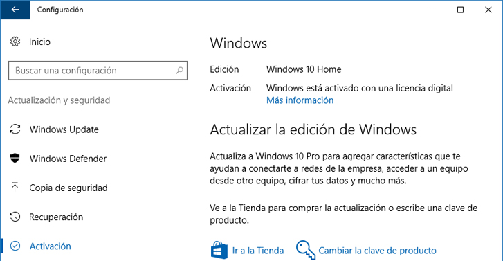 Windows10 Home Activado
