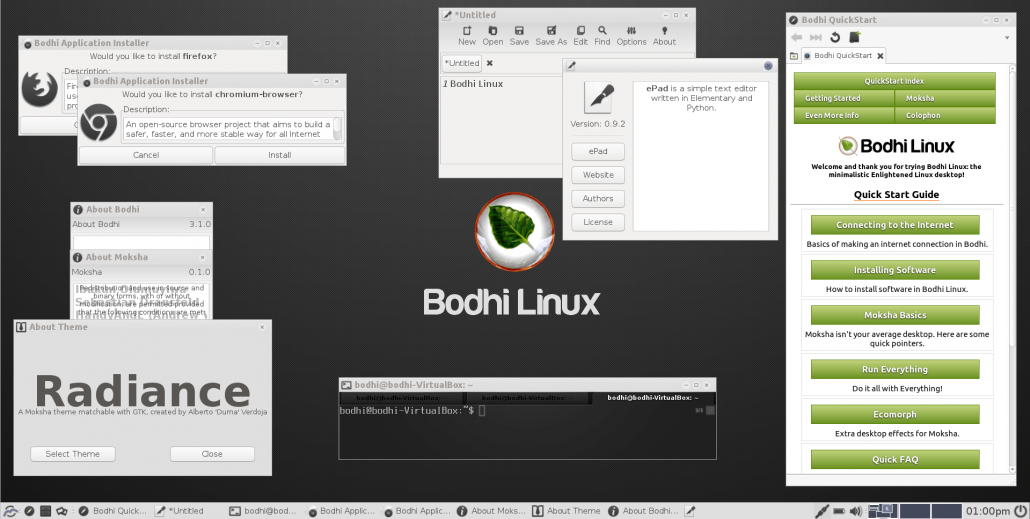 nueva versión Bodhi Linux 4.0.0