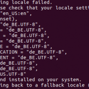 Error de locale en Ubuntu