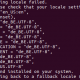 Error de locale en Ubuntu