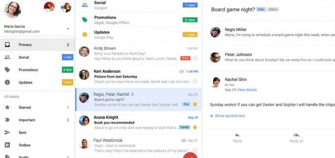 actualización de Gmail en iOS