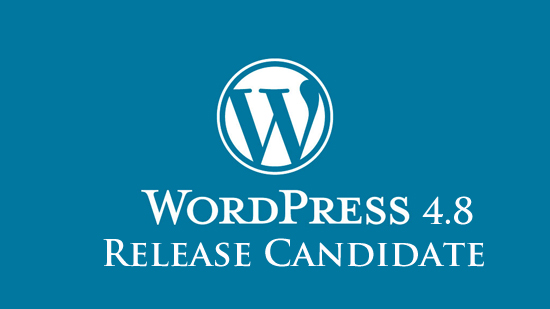 WordPress 4.8 RC